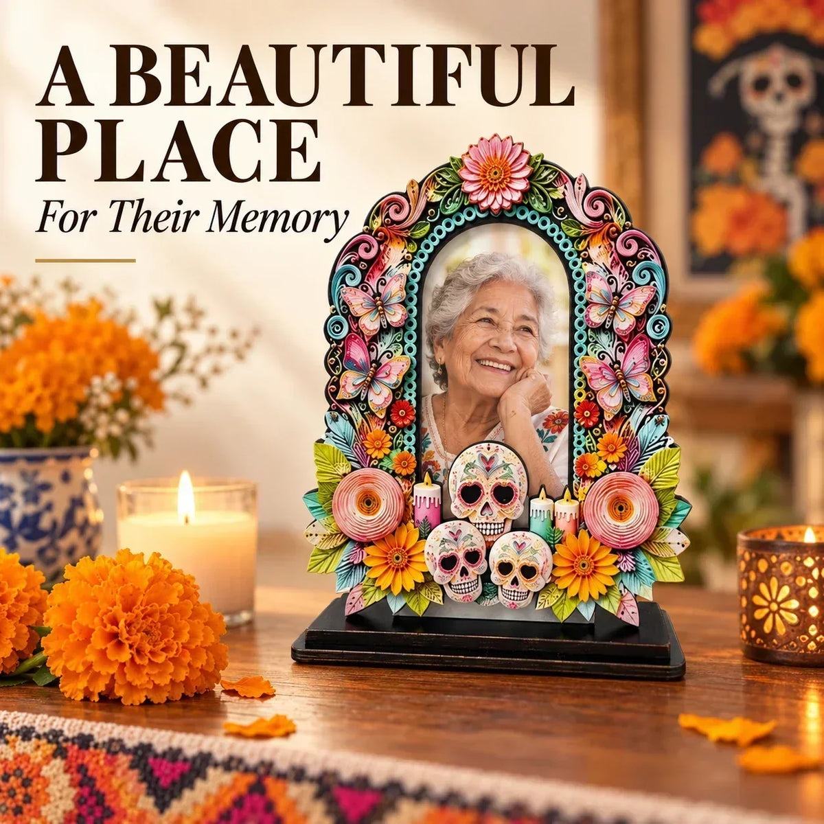 🔥Day of the Dead Commemorative Photo Frame