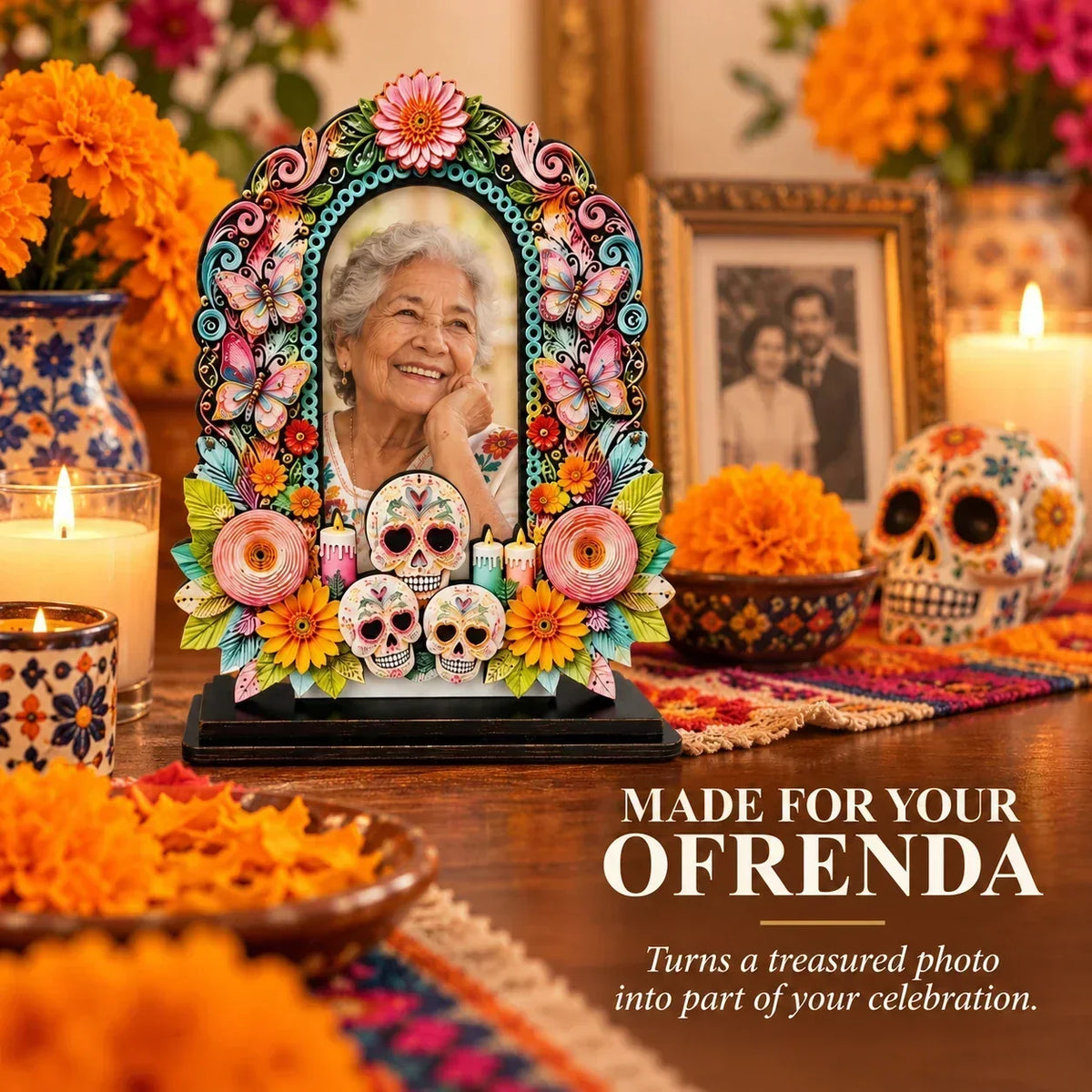 🔥Day of the Dead Commemorative Photo Frame