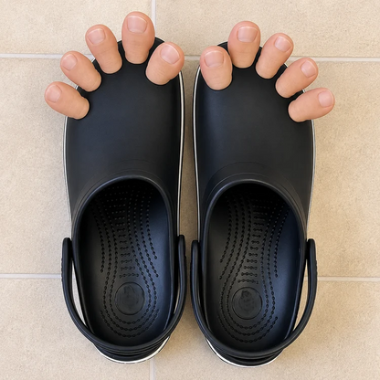 🦵 Realistic Toe-Shaped Clog Charms(10 Pieces) | Viral, Hilarious Prank Shoe Accessories