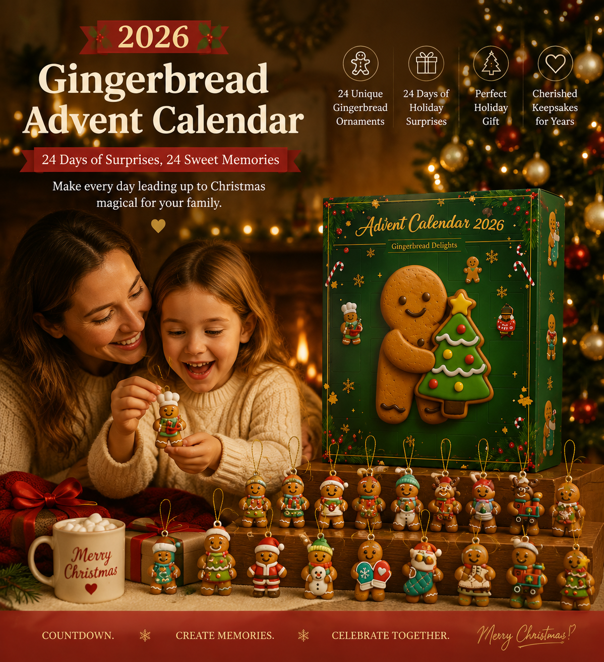 🎄2026 Gingerbread AdventCalendar