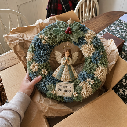 🔥50% Off Last Day🎄 3D Fabric Poke Wreath DIY Kit