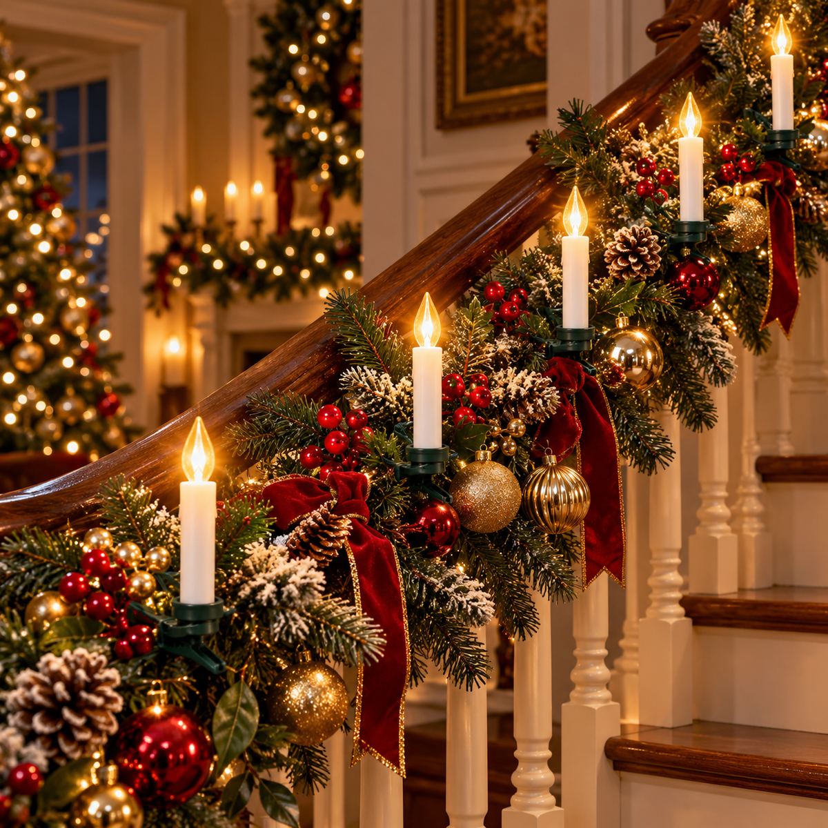 🔥Last Day 50% OFF-🕯️🎄 Flameless Christmas Candle Clip Lights