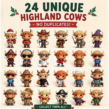 🔥2026 Highland CowAdvent Calendar 🐂📆