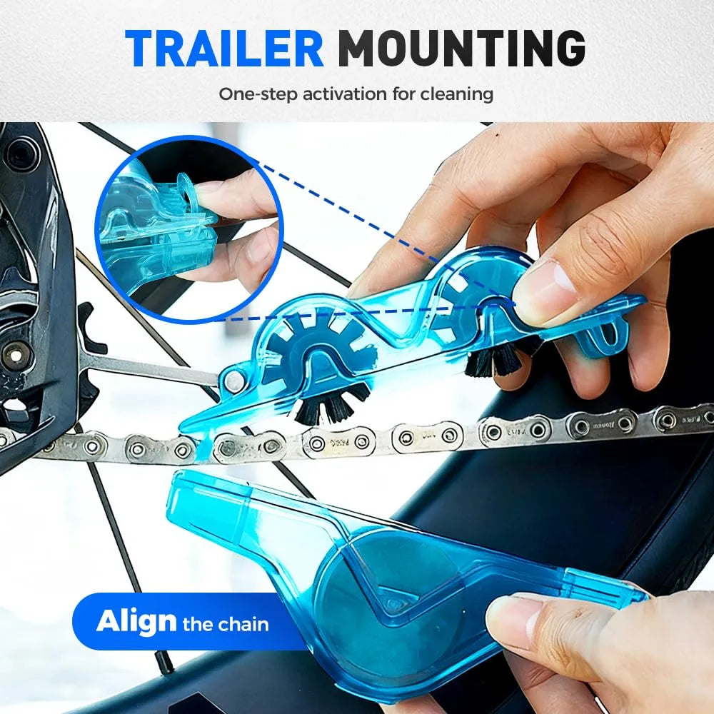 🚲 Portable Bicycle Chain Cleaner | 360° All-Round Bike Chain Cleaning Tool