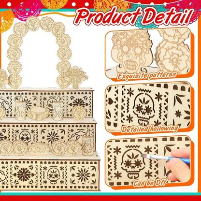 🏵️Day of the Dead Wooden Altar Display Set