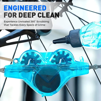 🚲 Portable Bicycle Chain Cleaner | 360° All-Round Bike Chain Cleaning Tool