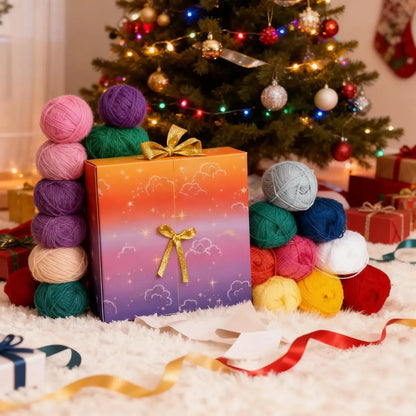 🧶Crochet Yarn Advent Calendar Box  2026🎉– 24 days featuring yarn, crochet tools, patterns, and creative surprises.
