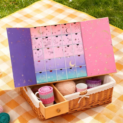 🧶Crochet Yarn Advent Calendar Box  2026🎉– 24 days featuring yarn, crochet tools, patterns, and creative surprises.