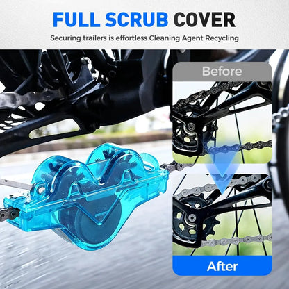 🚲 Portable Bicycle Chain Cleaner | 360° All-Round Bike Chain Cleaning Tool