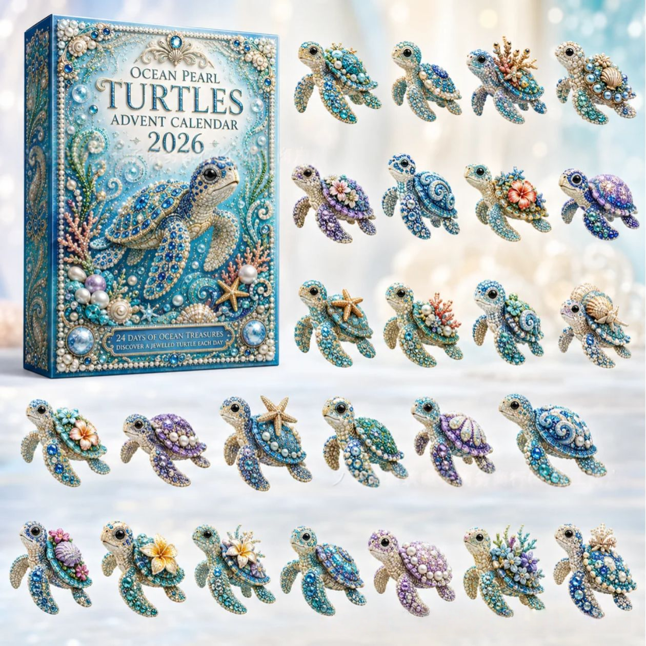 🐢 Ocean Pearl Turtles Advent Calendar 2026