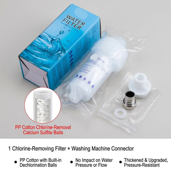 💧Home water purifier shower head pre-filter with replaceable PP cotton filter