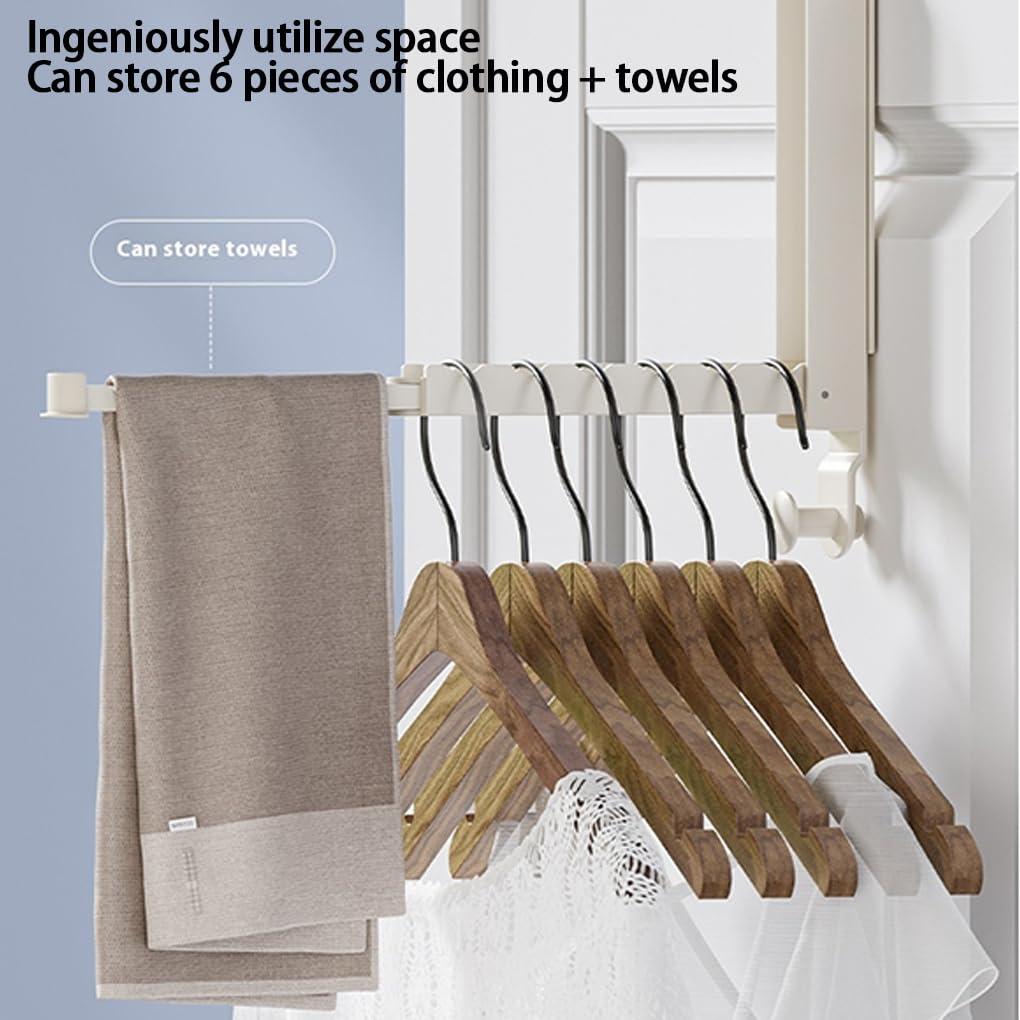 🚪 Foldable Over-the-Door Clothes Rack