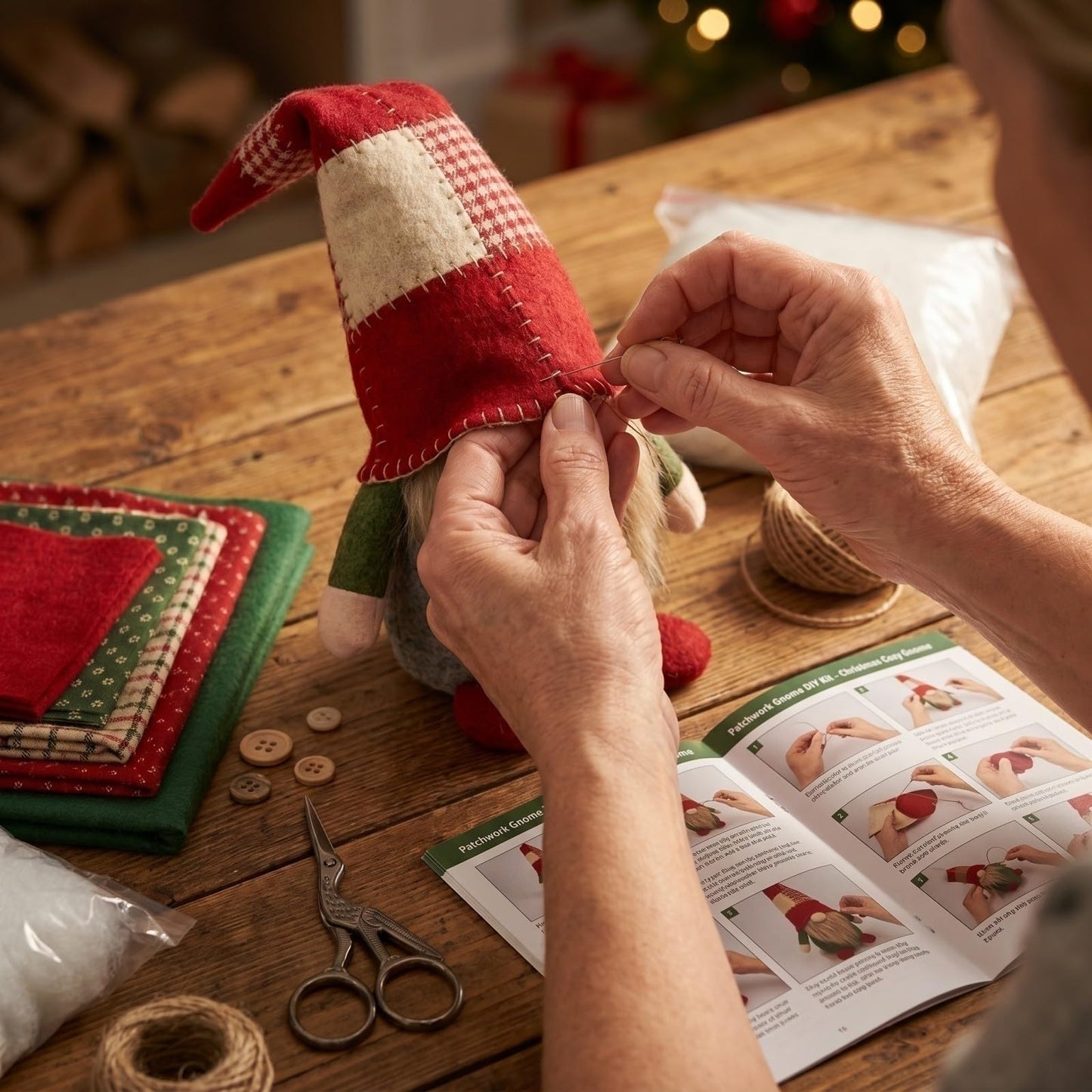 🎁 DIY Patchwork Gnome Kit – Create Your Own Cozy Decor