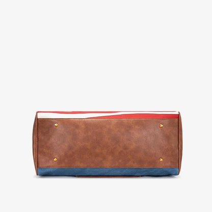 🎒 American Flag Studded Duffle Weekender Bag