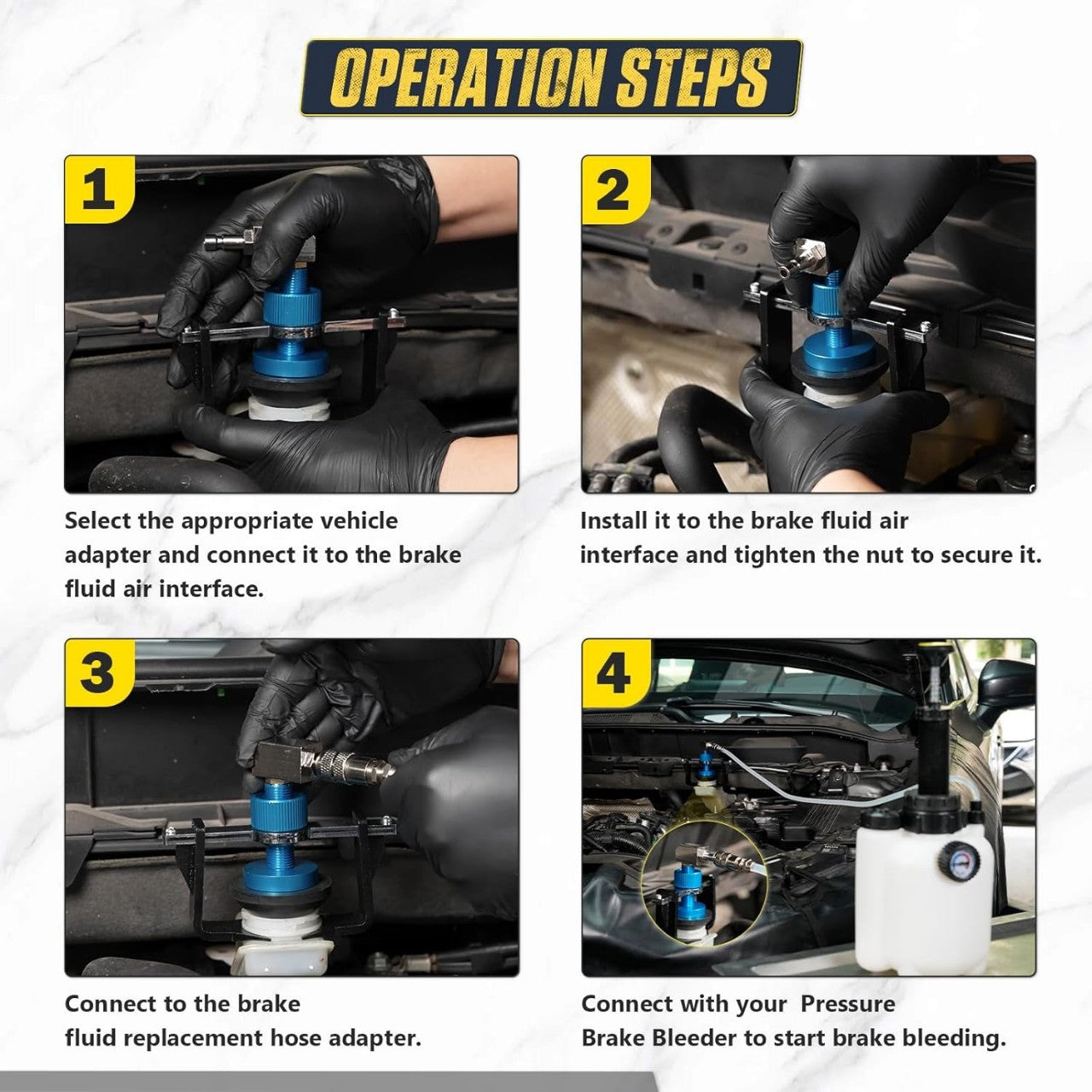 🚗Universal Brake Master Cylinder Adapter | Brake Fluid Bleeding Tool