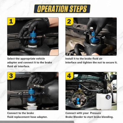 🚗Universal Brake Master Cylinder Adapter | Brake Fluid Bleeding Tool