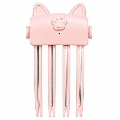 🐱 Cute Cat‑Ear Root Volume Heating Comb