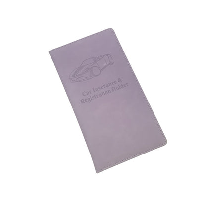 🚗 Car Registration & Insurance Document Holder | Premium PU Leather Vehicle Document Wallet