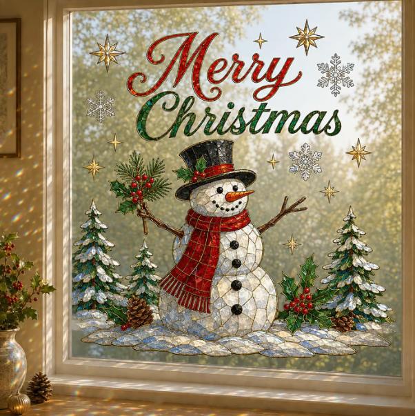 🎄🪟Christmas Classics Scenic Window Sticker – Turn Every Window Into a Christmas View