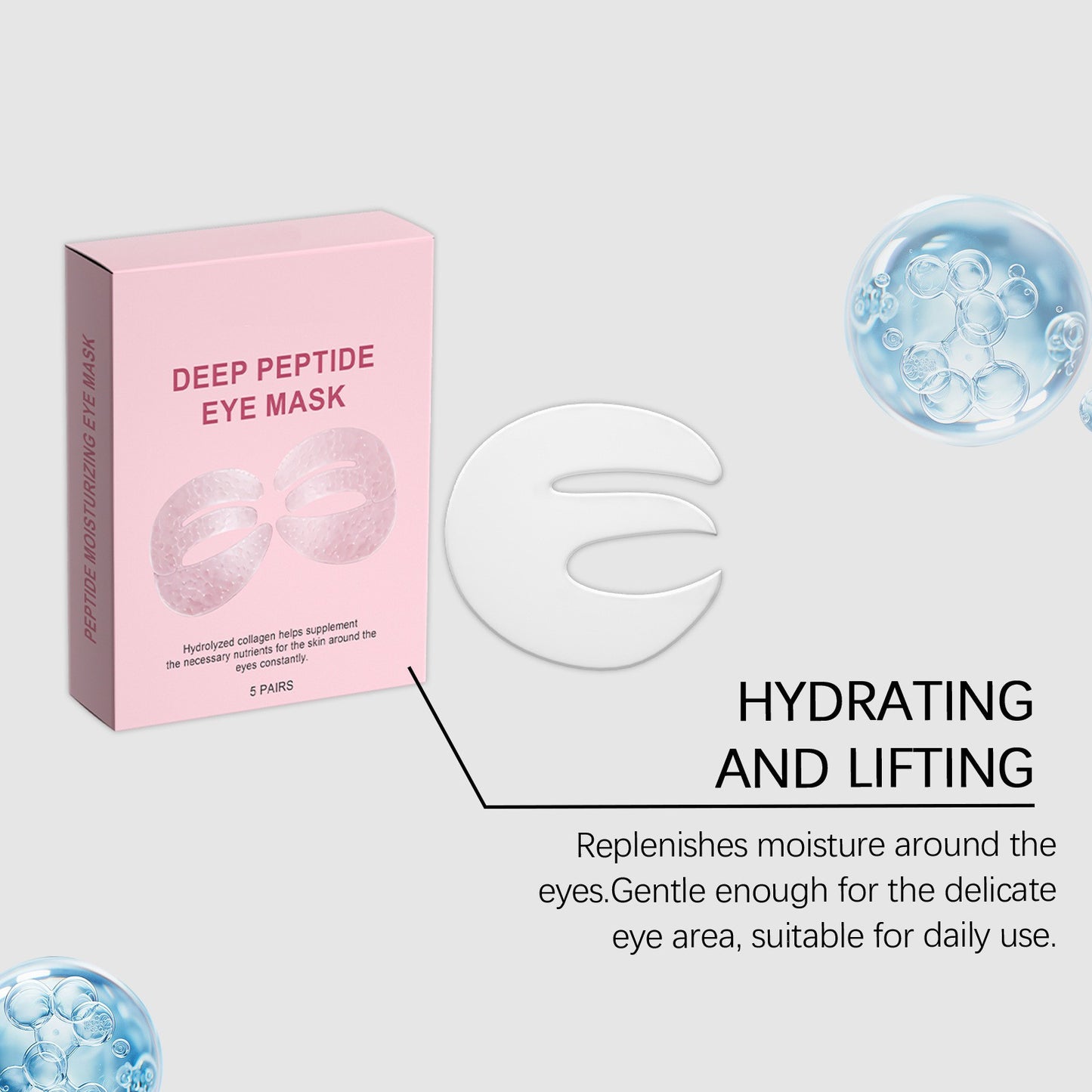 Deep-Penetrating Peptide Collagen Eye Mask