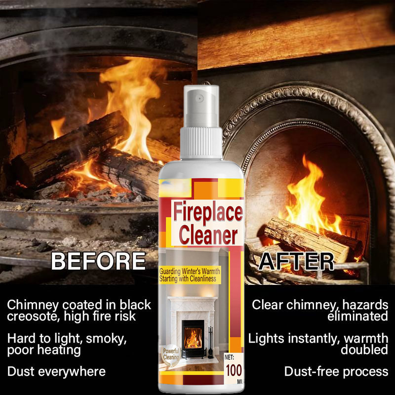 🔥Fast-Acting and Convenient Fireplace Cleaner