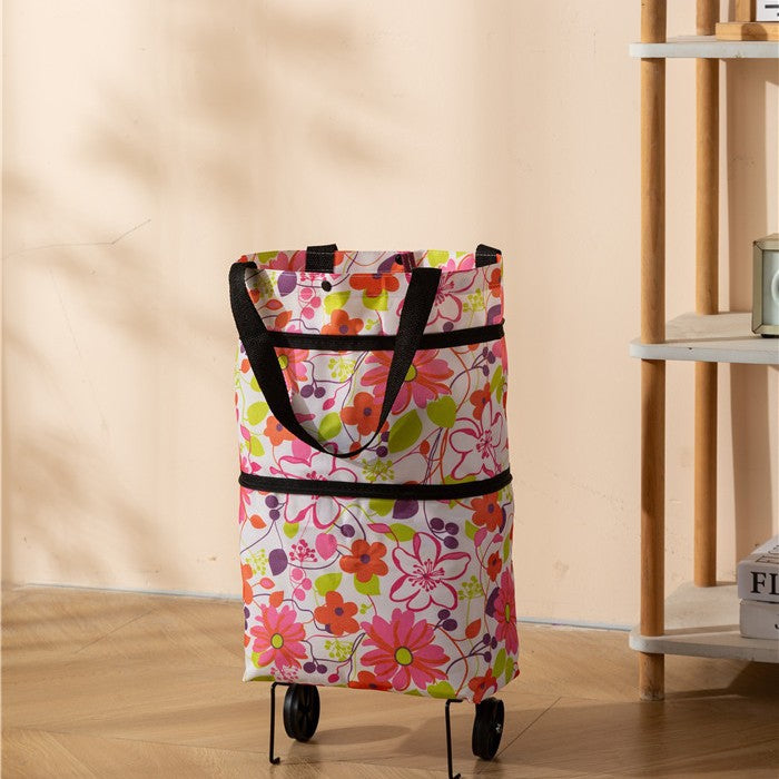 2-in-1 Foldable Shopping Cart