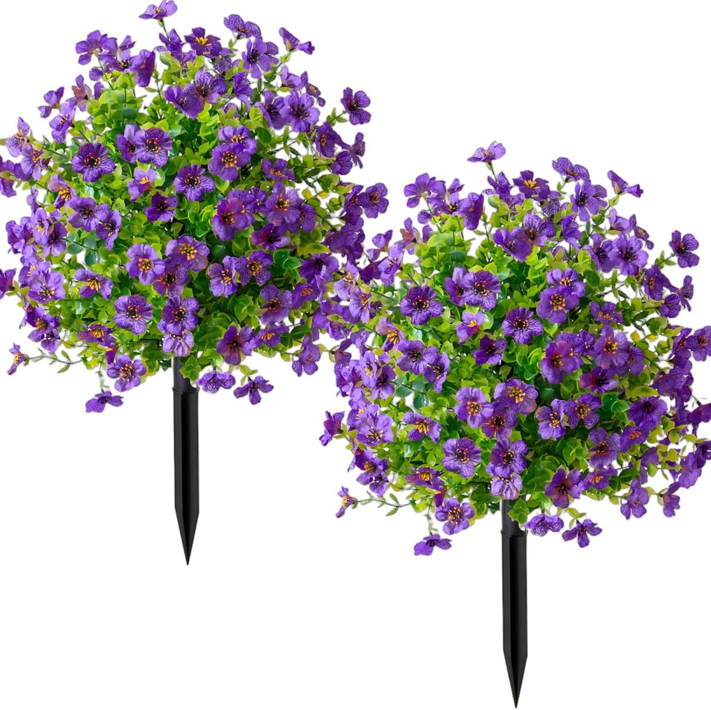 Artificial Outdoor Fake Flowers with Ground Stake