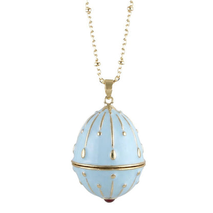 🥚💐Egg Locket Necklace with Hidden Flower