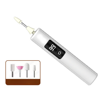 💅✨ Professional Electric Nail Polisher – Smooths thick nails, 99-speed display. Multiple heads for shaping & buffing. Salon at home! 🌟💎
