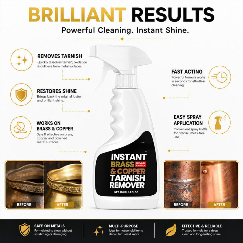 ✨Instant Brass & Copper Tarnish Remover Spray