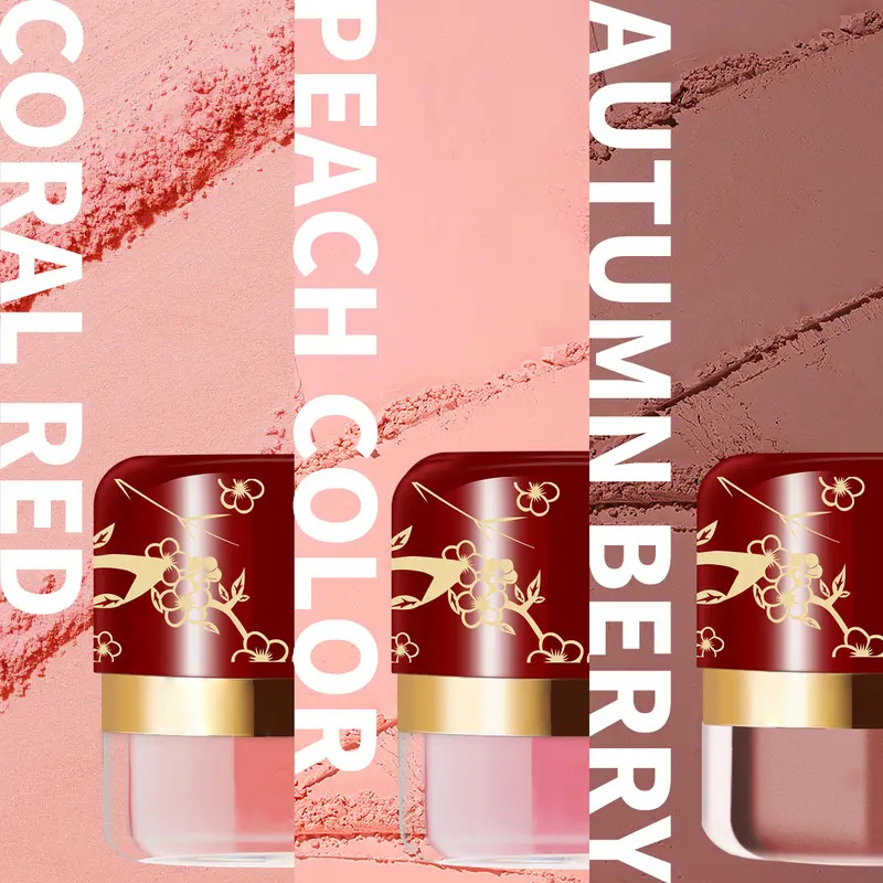 💄3-in-1 Loose Powder Blush – Blush for the time-strapped; quick application; includes a small mirror.