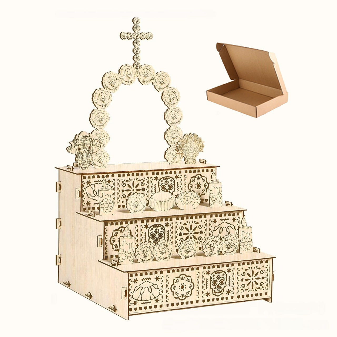 🏵️Day of the Dead Wooden Altar Display Set