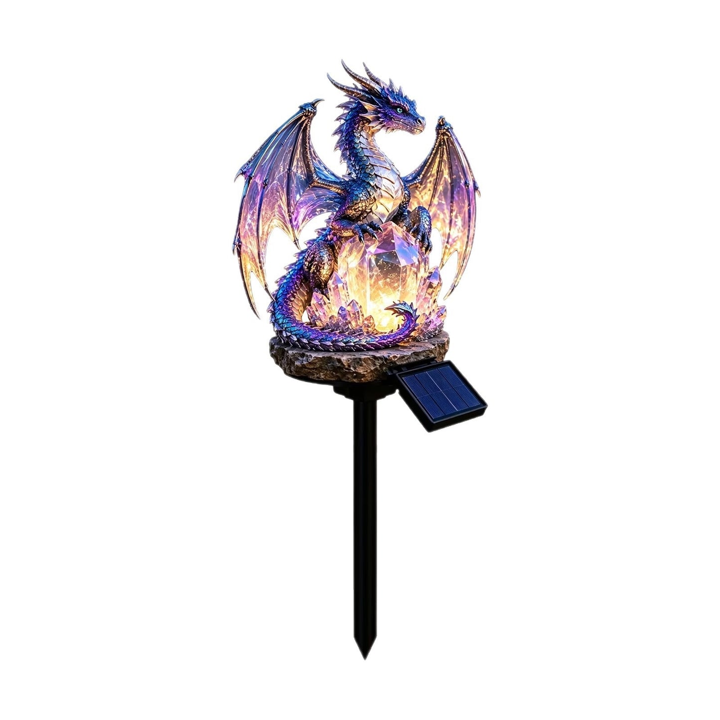 🐉Solar Dragon Crystal Garden Light – Glowing Fantasy Outdoor Yard Decor with Solar Panel