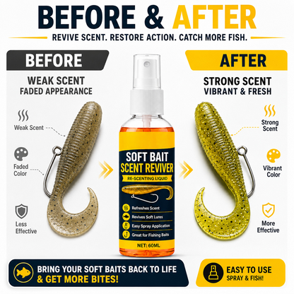 🎣Soft Bait Scent Booster Spray High‑Concentration Fishing Lure Scent Reviver