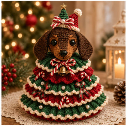 🎄Crochet Animal Christmas Tree DIY Kit – Stitch a Little Christmas Magic