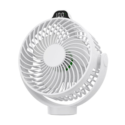 🧲 Multi-Function Magnetic Rechargeable Mini Fan with Night Light & Remote Control