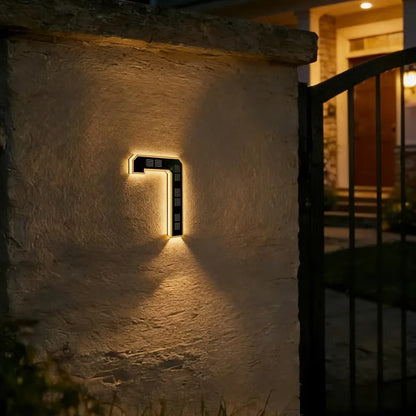 ☀️ Solar LED Illuminated House Numbers
