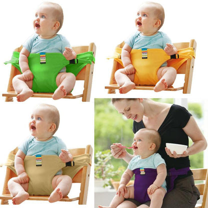 👶🛡️Baby High Chair Seat Belts - Portable Dining Straps Holder