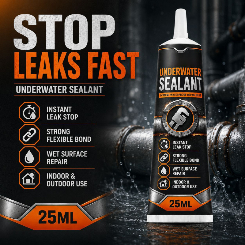 💧⚒️Underwater Sealant Instant Waterproof Repair Glue（2PCS） – Powerful waterproofing; effectively repairs leaks, cracks, and gaps.