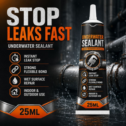 💧⚒️Underwater Sealant Instant Waterproof Repair Glue（2PCS） – Powerful waterproofing; effectively repairs leaks, cracks, and gaps.