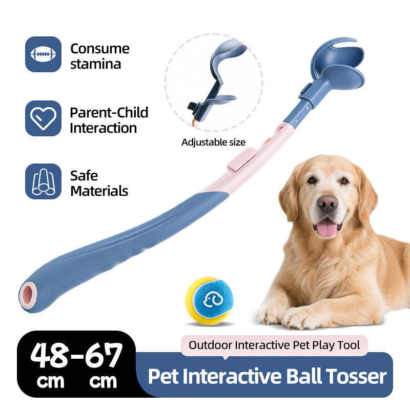 🐶 Adjustable Dog Ball Launcher | Pet Ball Tosser