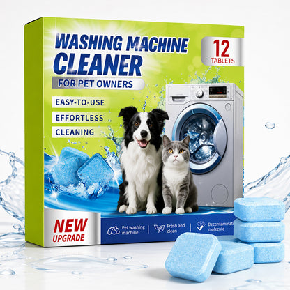 🐾 Pet Washing Machine Cleaner – 24 Tablets, Odor & Hair Remover