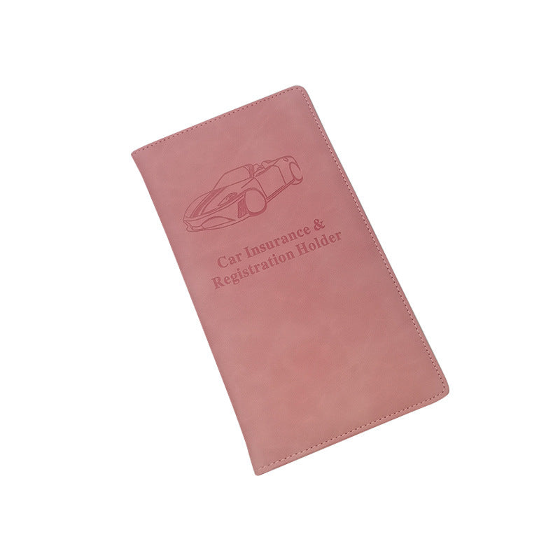 🚗 Car Registration & Insurance Document Holder | Premium PU Leather Vehicle Document Wallet