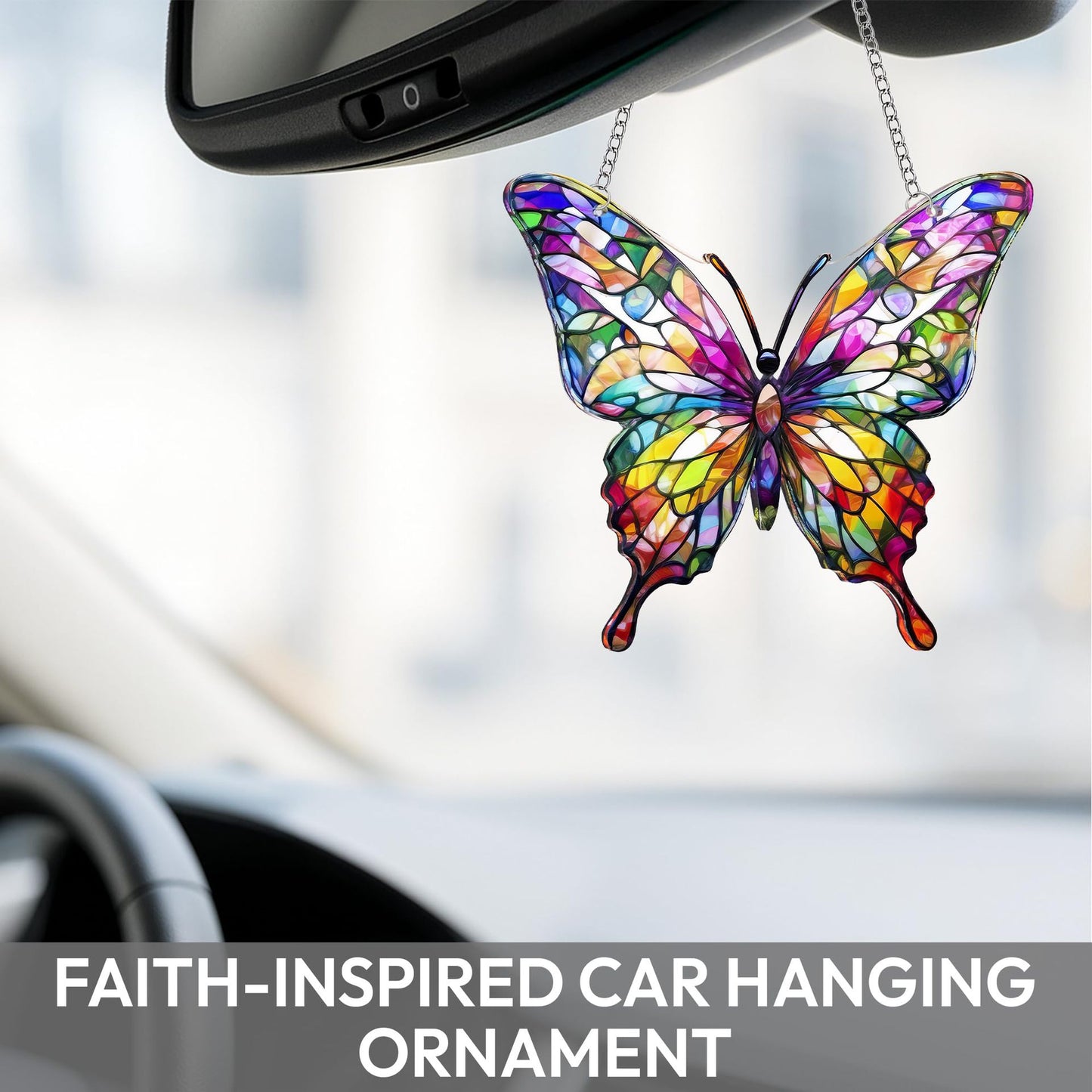 🦋 Butterfly and Rainbow Suncatcher with Story Card