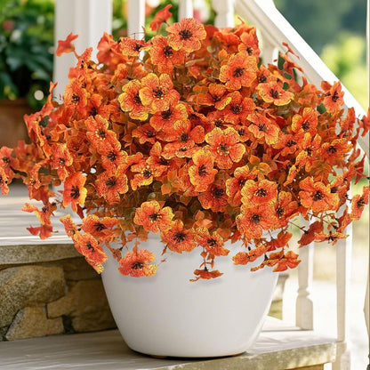 🏵️10 Pcs Artificial Flowers for Outdoor Decoration|UV-resistant autumn floral sprays