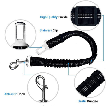 Adjustable Elastic Dog Car Seat Belt