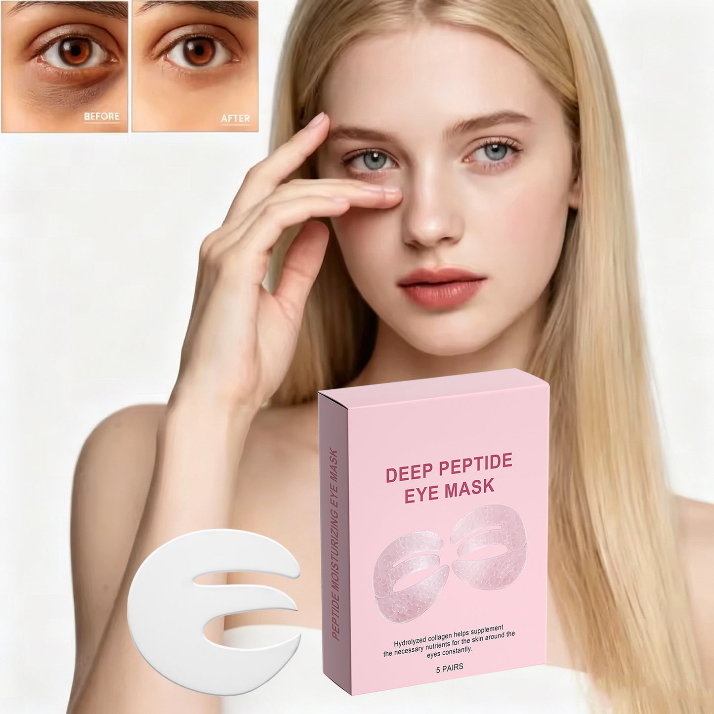 Deep-Penetrating Peptide Collagen Eye Mask