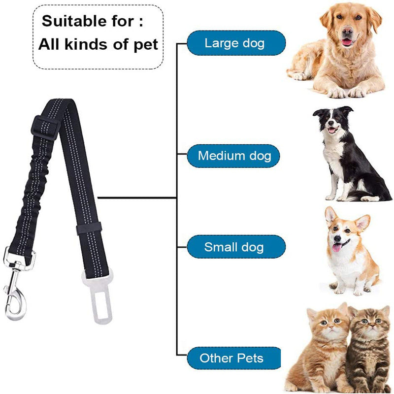 Adjustable Elastic Dog Car Seat Belt