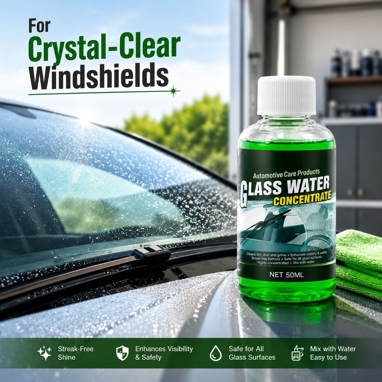 🚗Automotive Glass Water Concentrate| Windshield Cleaner Fluid