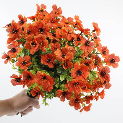 🏵️10 Pcs Artificial Flowers for Outdoor Decoration|UV-resistant autumn floral sprays